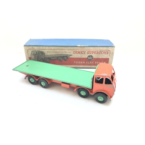 231 - A Dinky Supertoys Foden Flat Truck Boxed #502.