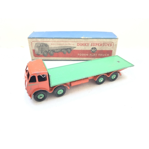 231 - A Dinky Supertoys Foden Flat Truck Boxed #502.