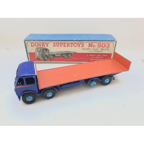 232 - A Dinky Supertoys Foden Flat Truck with Tailboard. Boxed #503.