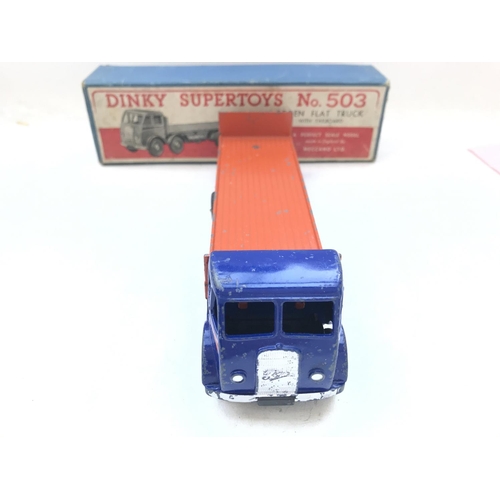 232 - A Dinky Supertoys Foden Flat Truck with Tailboard. Boxed #503.