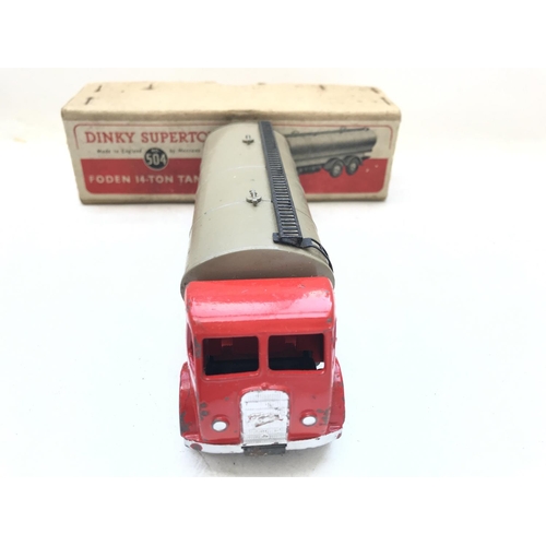 233 - A Dinky Supertoys Foden 14-Ton Tanker Boxed #504.