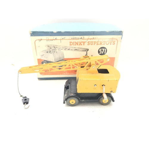 244 - A Boxed Dinky Supertoys Coles Mobile Crane Boxed. #571