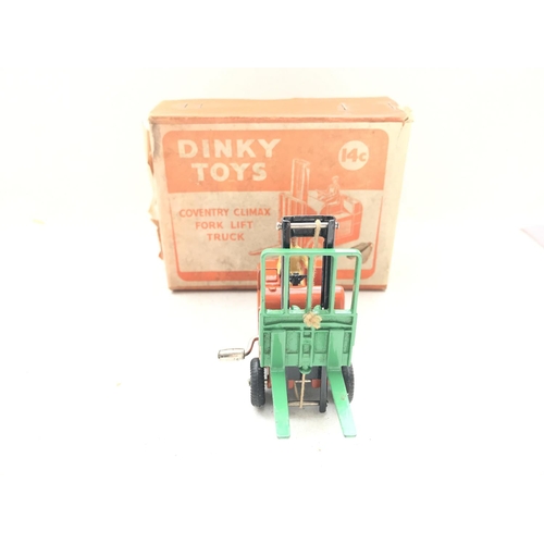 245 - A Boxed Dinky Supertoys Coventry Climax Fork Lift Truck. #14C.