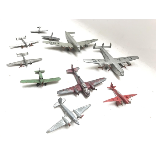 259 - A Collection of Play-worn mainly Dinky Aircraft.