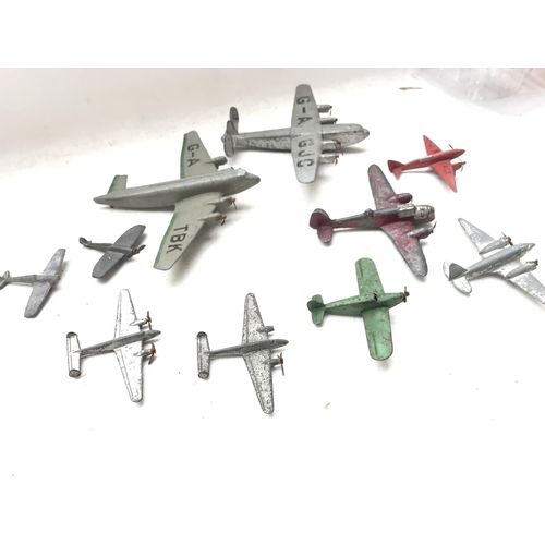 259 - A Collection of Play-worn mainly Dinky Aircraft.