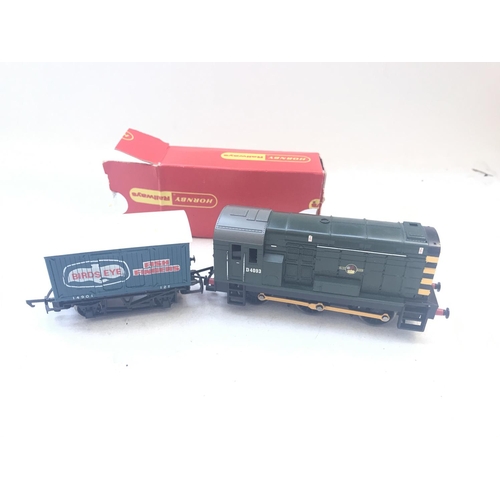 289 - A Hornby 0-6-0 Diesel Shunter (DCC) and a Boxed Birds eye Van #R.105