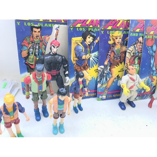 307 - A box containing a collection of Captain Planet Figures and accessories.