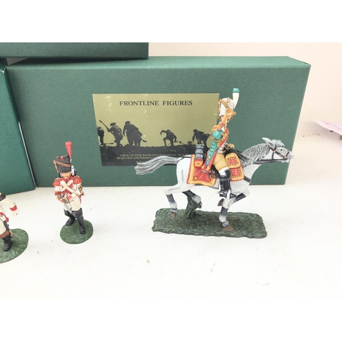 335 - 3 X Frontline Figures including #FHG5 French Horse Grenadiers .Bulger #FDG4 French Grenadiers Standa... 