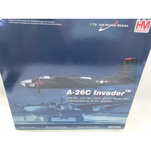 35 - A Hobbymaster A-26c Invader boxed Scale 1:72 boxed.