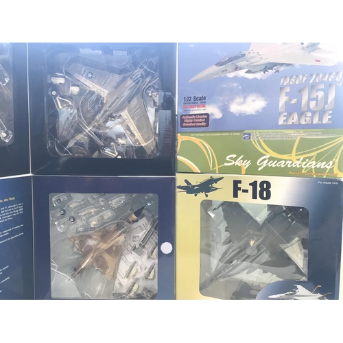 37 - 4 x model Aircraft including a Witty Wings F-15J, a Witty Wings F-18, a Hobby Masters Mirage and a C... 