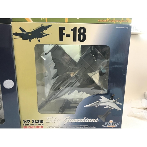 37 - 4 x model Aircraft including a Witty Wings F-15J, a Witty Wings F-18, a Hobby Masters Mirage and a C... 