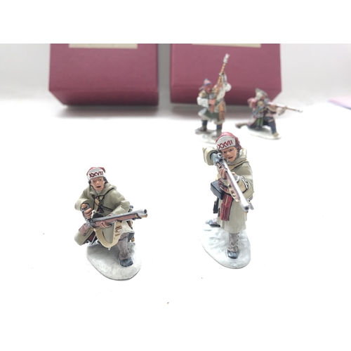 370 - 2 X Boxed John Jenkins Designs Figures.#SB-03 Battle on Snowshoes 27th Regiment of Foot and #SWI-03 ... 