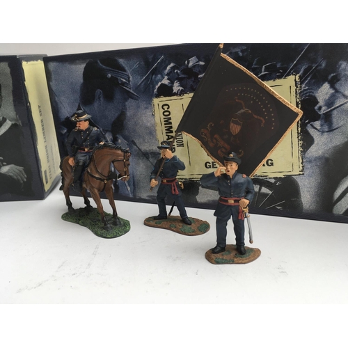 404 - Britains Union Limber Set. #17431. Boxed Britains Gettysburg Union Command Set #17223. Boxed