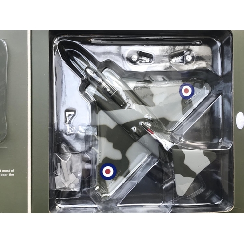 41 - A Corgi Eurofighter Typhoon # AA35405 and a Sky Guardians Gloster Javelin both boxed.