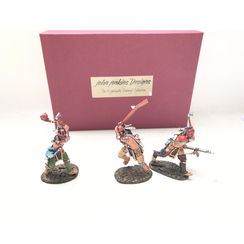 416 - A John Jenkins Designs Woodland Indians Attacking boxed. #WIM-07.