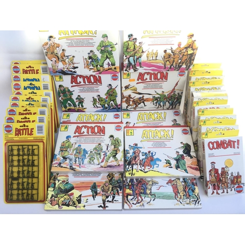 445 - Collection of 28 Boxes of ESCI/A-Toys Plastic Soldiers including WWII. Napoleonic. ACW. Romans. Zulu... 