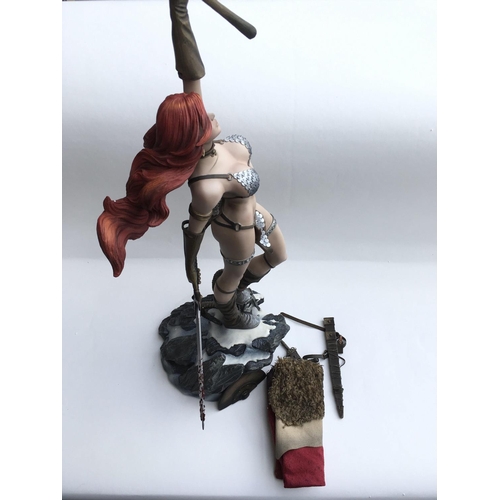 469 - Sideshow Red Sonja Premium Format. Limited edition 926/3000. Approx 27 inches tall.