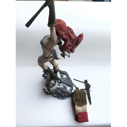 469 - Sideshow Red Sonja Premium Format. Limited edition 926/3000. Approx 27 inches tall.