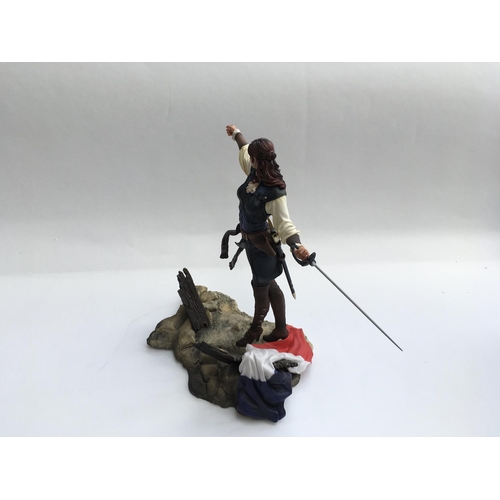 471 - Assassin's Creed Unity Elise The Fiery Templar Action Figure. 24 CM Statue. Boxed. (Gun missing).