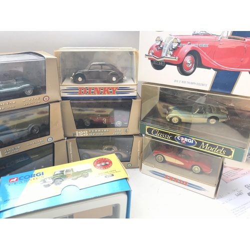 492 - A Collection of Brumm. Corgi Classics. And Dinky all Boxed.