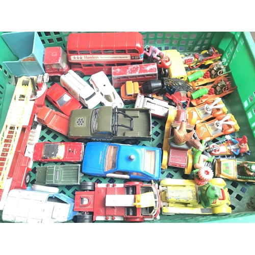 510 - A Collection of playworn Corgi Diecast Vehicles.