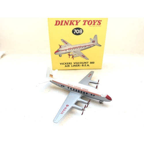 523 - A Dinky Toys Boxed Vickers Viscount #708.