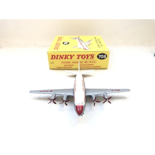 523 - A Dinky Toys Boxed Vickers Viscount #708.