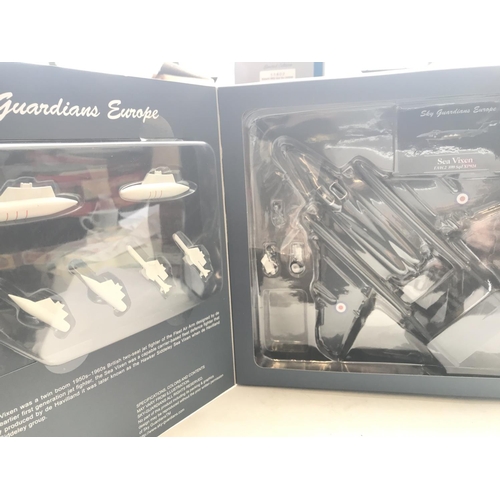 53 - 3 x Sky Guardian models including a F-14B. A Sea vixen and a FB-11. All boxed.