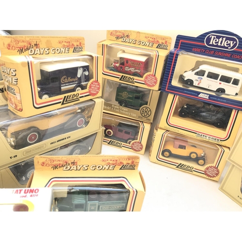 541 - A Collection of Lledo Days Gone Vehicles. Matchbox Models of Yesteryear and 2 X Buragos. All boxed.