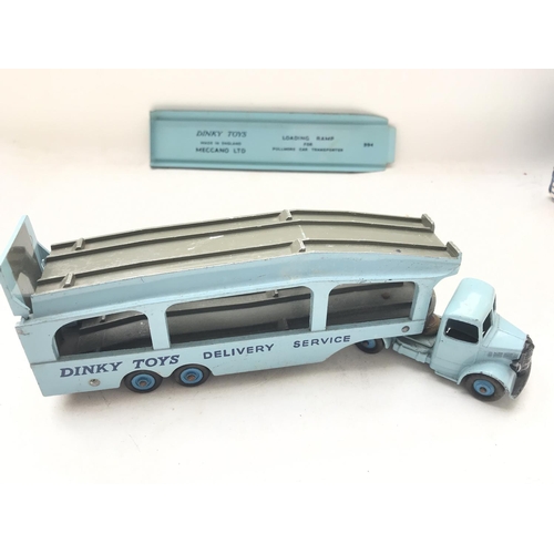 6 - A Dinky Toys boxed Pullmore Car Transporter boxed. #982 with loading ramp.