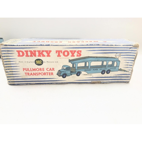 6 - A Dinky Toys boxed Pullmore Car Transporter boxed. #982 with loading ramp.