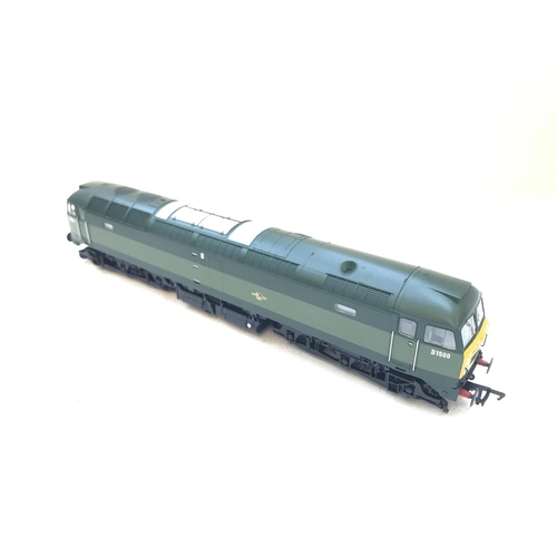 614 - A Bachmann Class 47 Diesel D1500 Two To e Green Half Yellow Ends 4 Digit Head Code. Boxed. DCC Ready... 