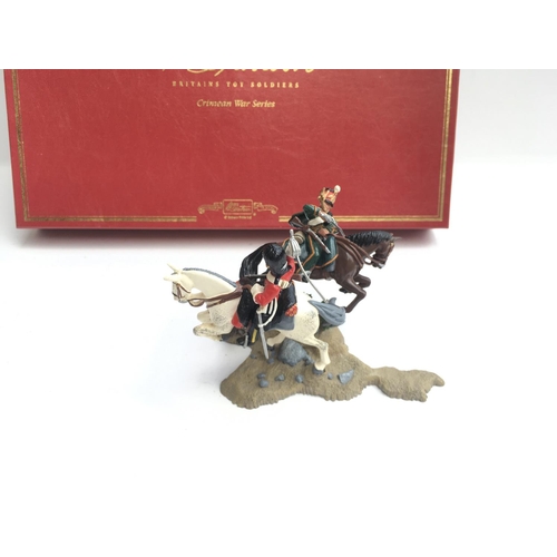 620 - Britains figures. Scots Greys Duals 11th Hussars. #00170 17th Lancers Duals Russian Gunner #00171 Bo... 