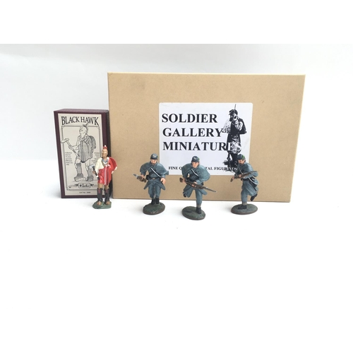 626 - Britains Black Hawk figure. Boxed. Soldier Gallery Miniature #U.1 Irish Brigade. Boxed