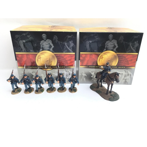 640 - Conte American Civil War Figures. Boxed. #ACW57133 #ACW57124