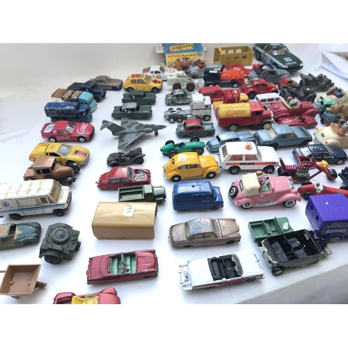 74 - A Collection of Playworn Diecast ect.vehicles.