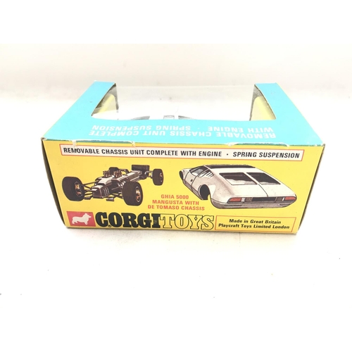 78 - A Corgi Ghia 5000 Mangusta with De Tomaso Chassis boxed. #271.