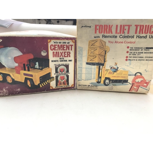 96 - A Palitoy Fork lift Truck And a Palitoy Cement Mixer Both Boxed.