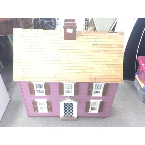 1012 - A Scratch built Dolls House. Approx Height 76cm.