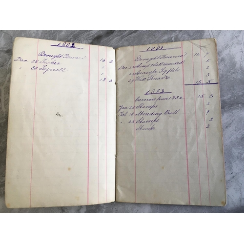 1 - 1882 Earliest Ever Tottenham Football Memorabilia: A small hand written accounts book listing first ... 