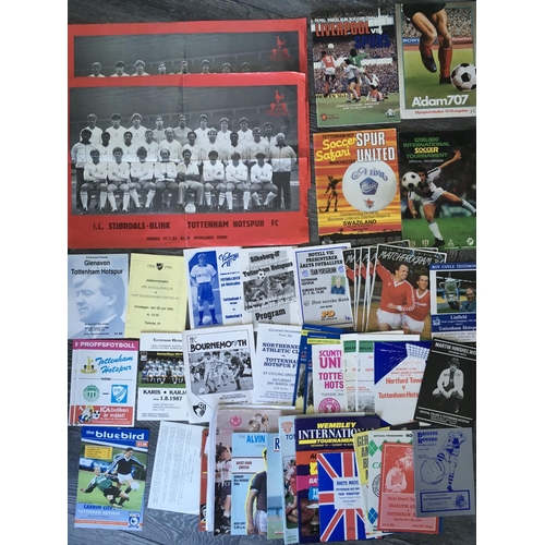 368 - Tottenham Away Friendly + Testimonial Football Programmes: Includes Foreign Tournaments in Holland 8... 