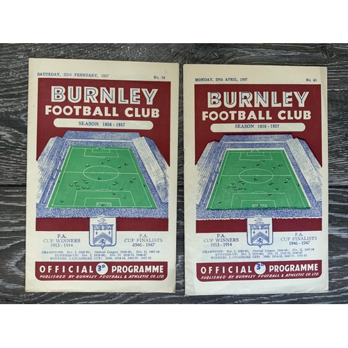 374 - Tottenham 56/57 Away Football Programmes: For full list see online picture. Overall good with Hudder... 