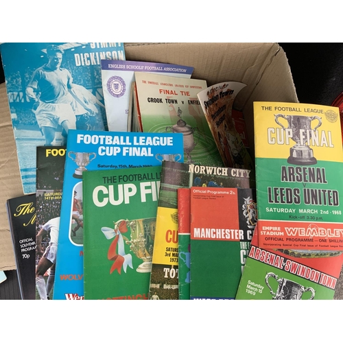 49 - Tottenham Away Football Programme Box: Majority 60s onwards with a few big match and non league. Qua... 
