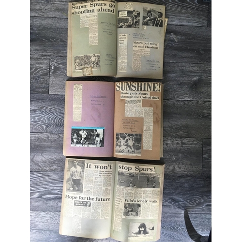 54 - Tottenham Football Scrapbooks: From 77/78 to 80/81 in 3 comprehensive large scrapbooks. From winning... 