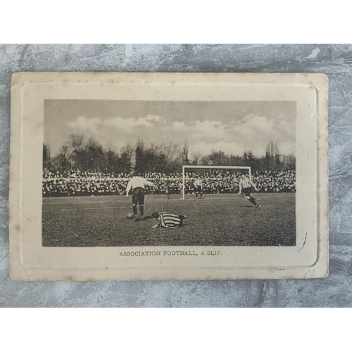56 - 1901 FA Cup Final Football Postcard: With message and 1904 postmarked stamp to rear. Named Associati... 