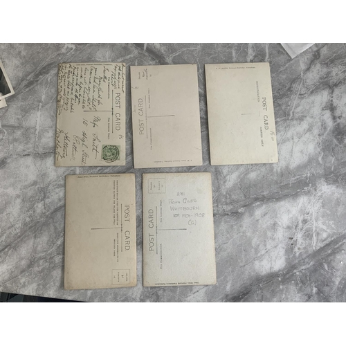 59 - Tottenham 1st World War Football Postcards: 5 individual player postcards of Walden Middlemiss Woodw... 