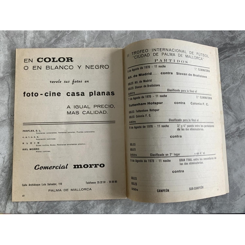 6 - 1970 Majorca Tournament Programme Cologne v Tottenham: 44 page pre season programme in very good con... 