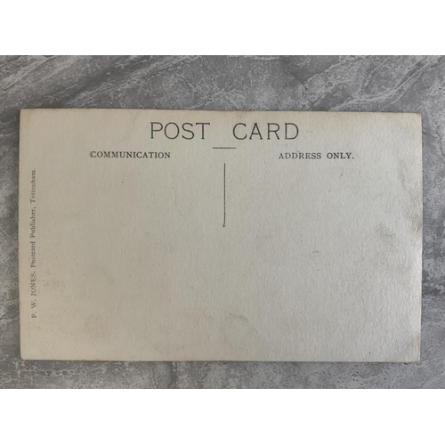 63 - 1911/1912 Tottenham Team Group Football Postcard: Good condition issued by Jones of Tottenham with n... 