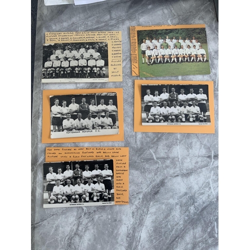 68 - Tottenham Team Group Football Postcards: Good condition from various makers all post war and origina... 
