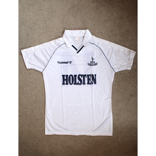 7 - Tottenham 1987-89 Match Issued Football Shirt: Hummel Holsten sponsored white shirt sleeve number 14... 